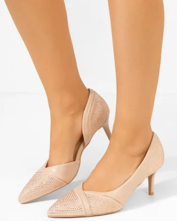 Pantofi stiletto Simone bej