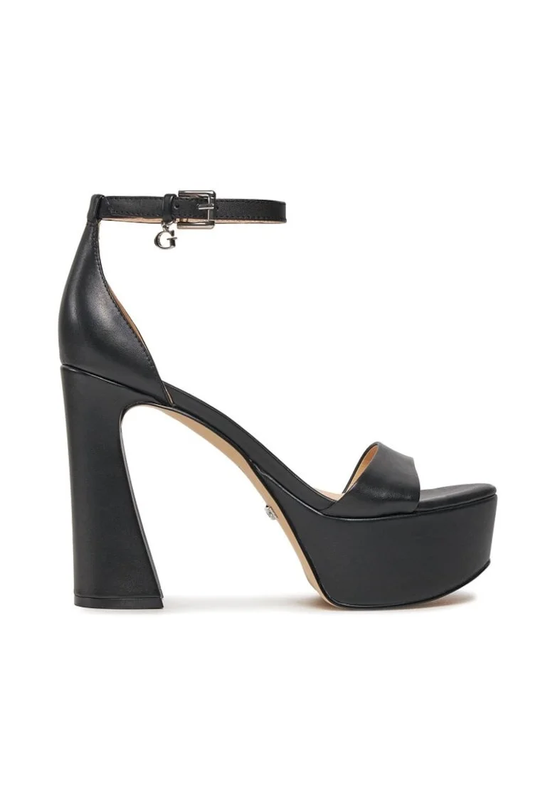 Sandale dama,  303560, Piele naturala,, Negru