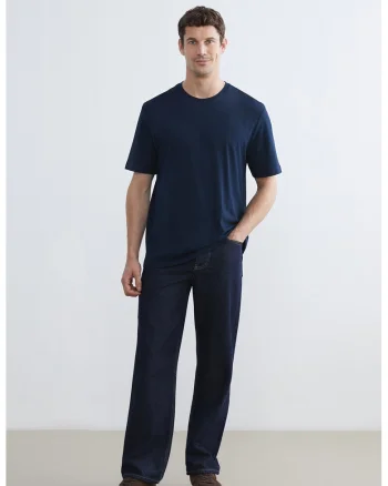 Tricou regular fit din bumbac, Bleumarin