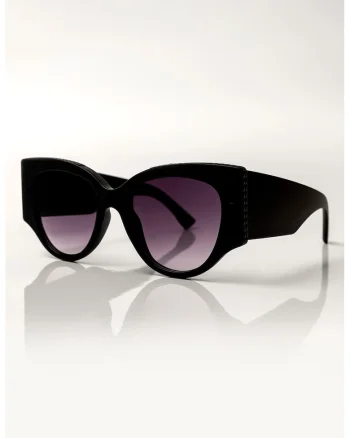 Ochelari de soare cat-eye Lillian, Negru
