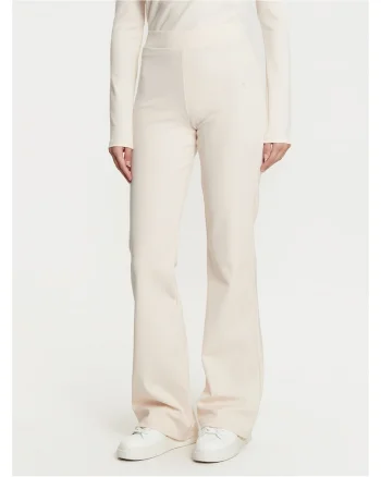 Pantaloni tricotati dama,  poliamida, ecru