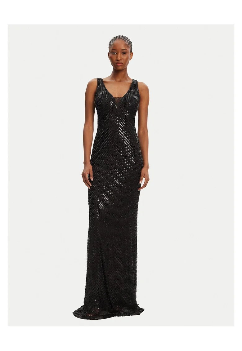 Rochie de seara,  Nailon, negru