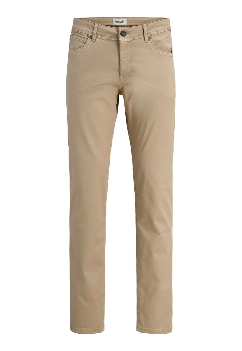 Pantaloni barbati,  bumbac organic/elastan, bej