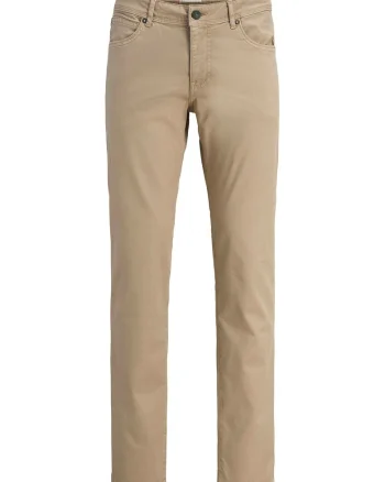 Pantaloni barbati,  bumbac organic/elastan, bej