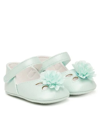 Pantofi copii,  piele ecologica, velcro, verde