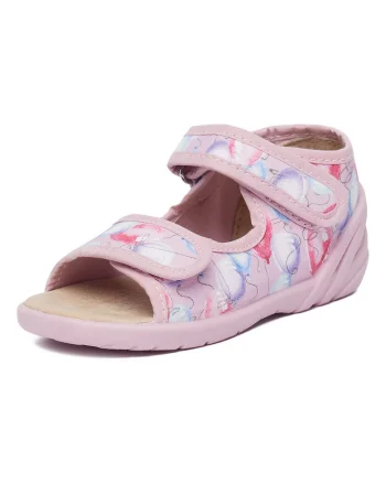 Sandale copii,  roz, textil, pentru fete