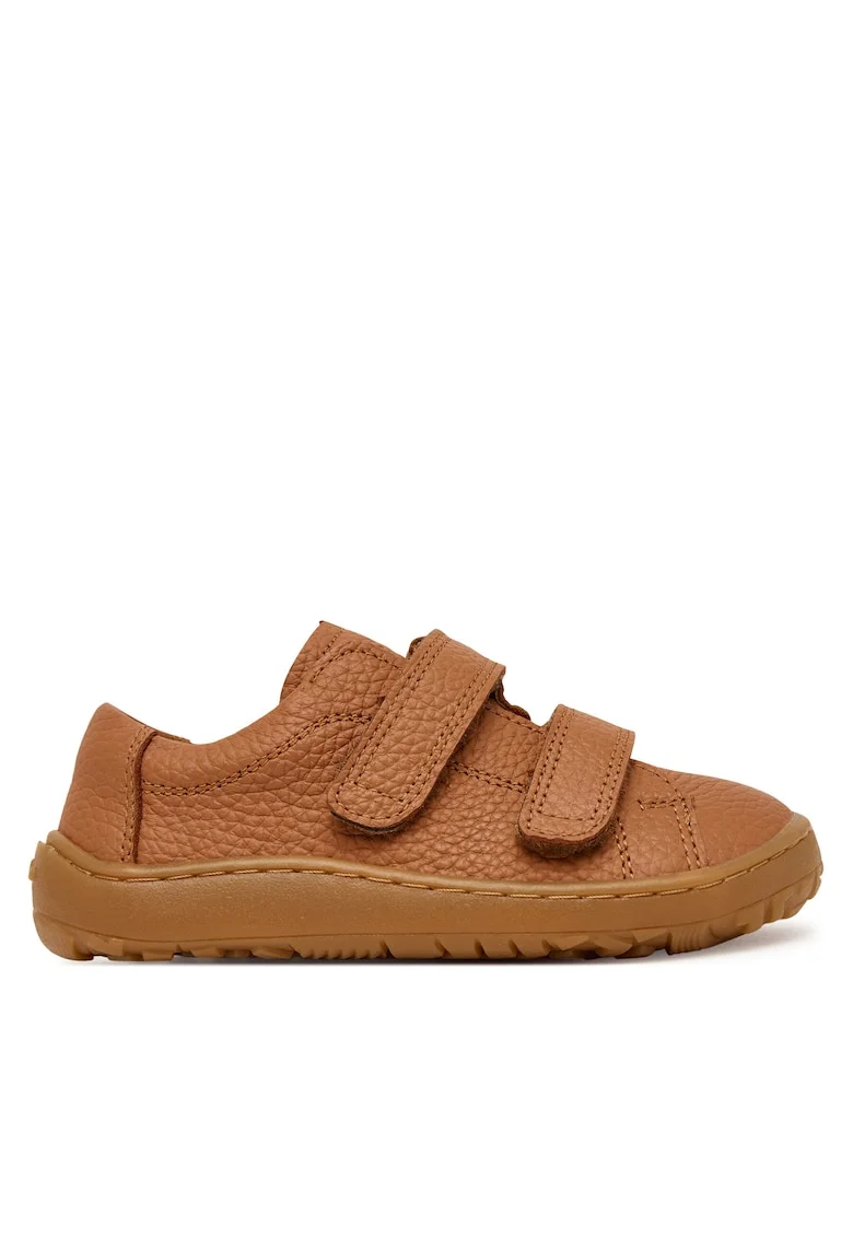 Pantofi copii,  piele naturala, Velcro, maro
