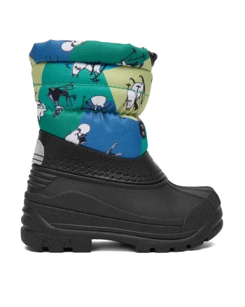 Cizme de zapada copii  Moomin Nefar, verde, material plastic,