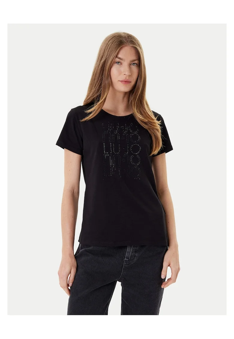 Tricou dama  bumbac/elastan, negru