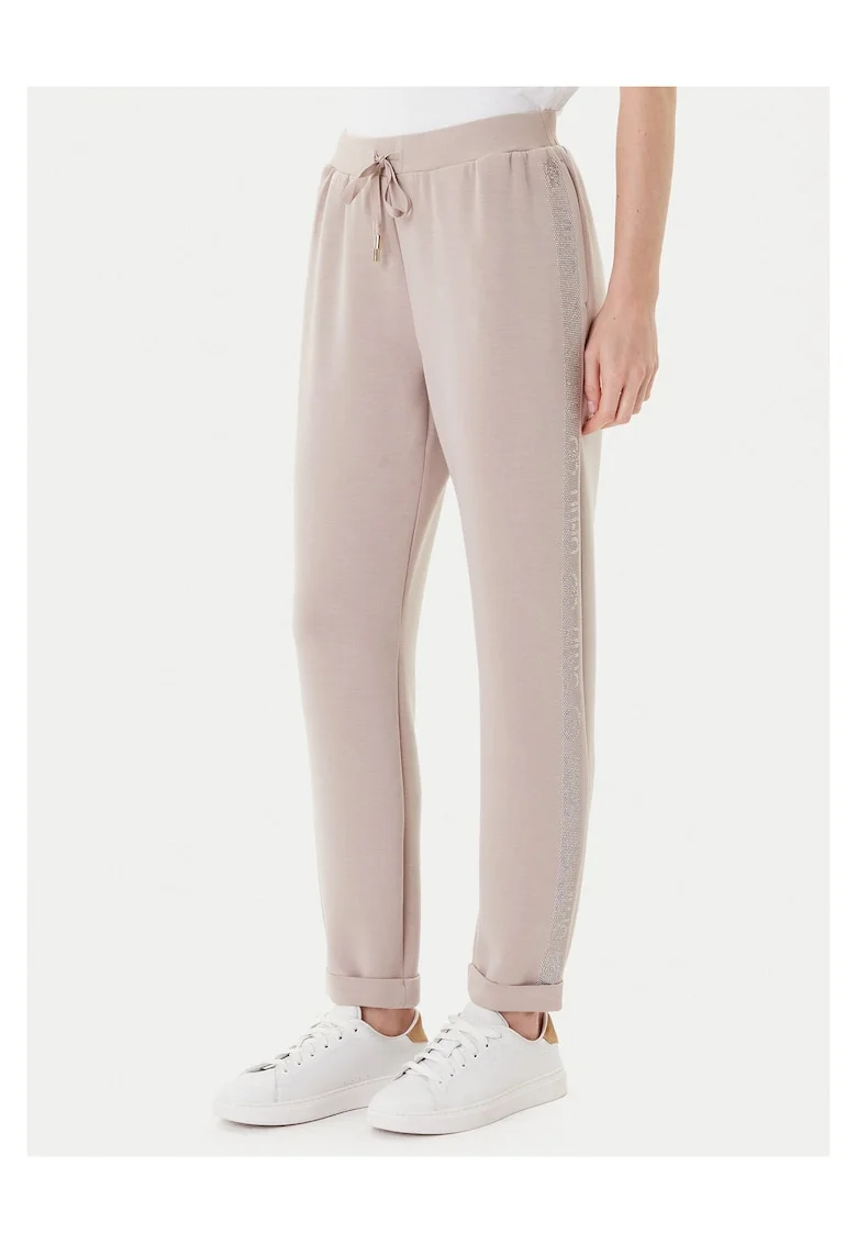 Pantaloni dama,  modal/poliester, bej