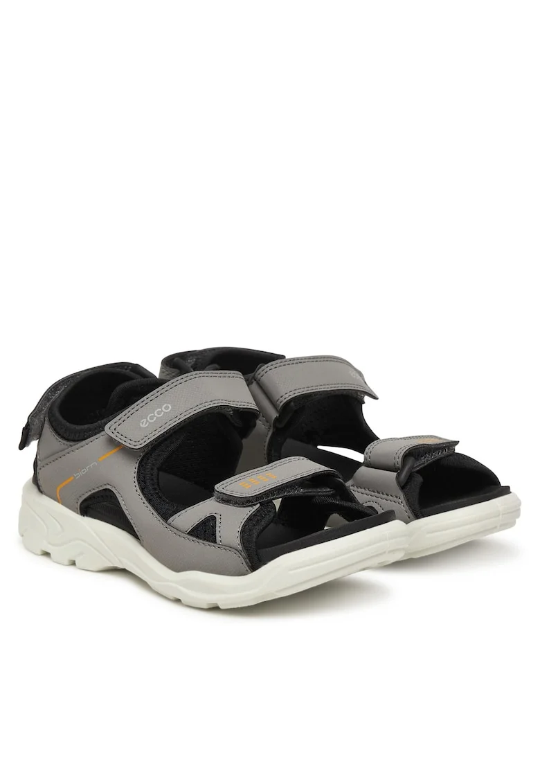 Sandale copii,  gri/negru, textil, sistem inchidere Velcro