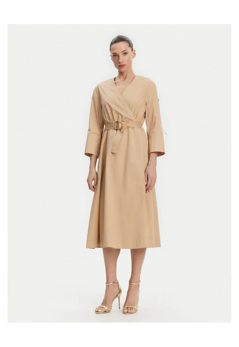 Rochie casual  bumbac, bej