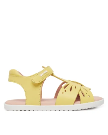 Sandale Fete,  piele naturala, galben