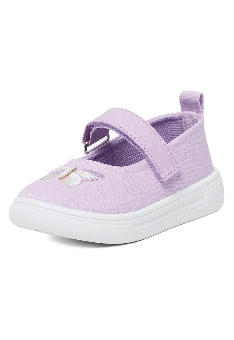 Pantofi Fete,  material textil, violet