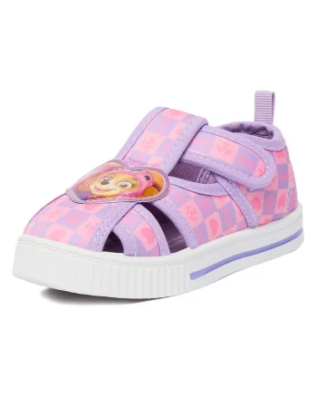 Sandale copii,  violet, material textil, pentru fete