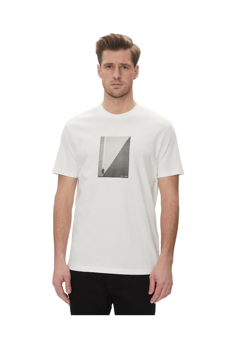 Tricou barbati,  bumbac alb