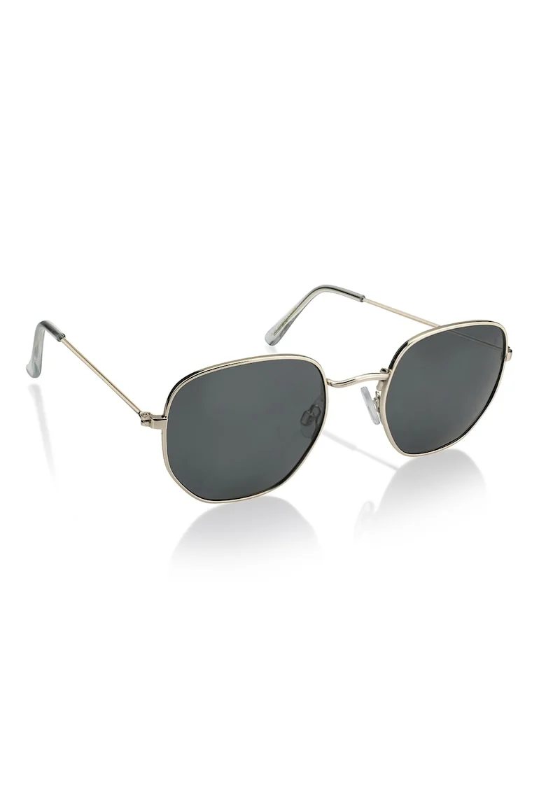 Ochelari de soare polarizati cu rama metalica Vivid, Auriu,