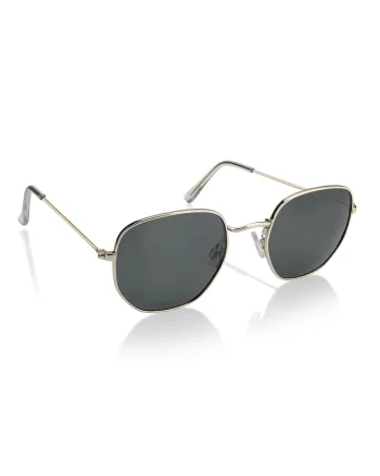 Ochelari de soare polarizati cu rama metalica Vivid, Auriu,