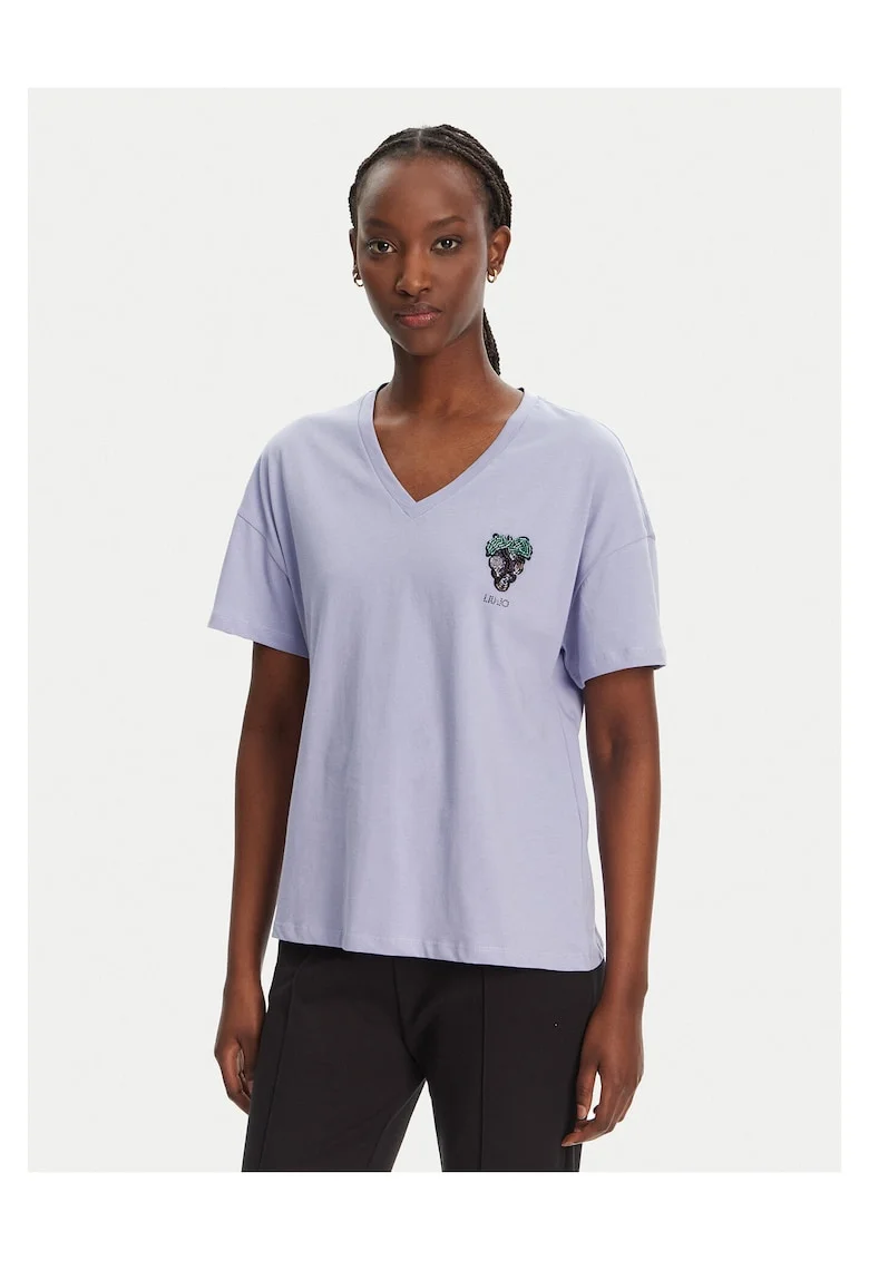 Tricou dama,  bumbac, violet
