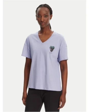 Tricou dama,  bumbac, violet