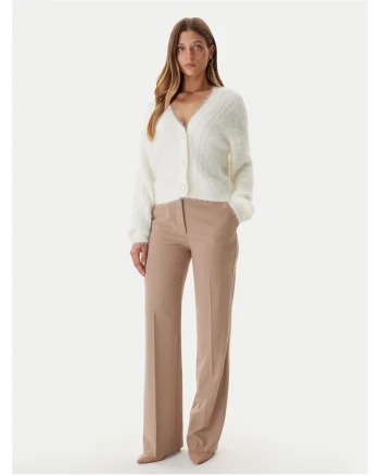 Cardigan dama,  ecru, 71% poliamida, 29% acril,