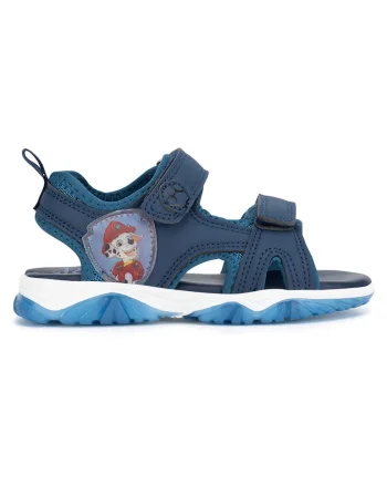 Sandale copii,  albastru, sintetic, sistem inchidere Velcro