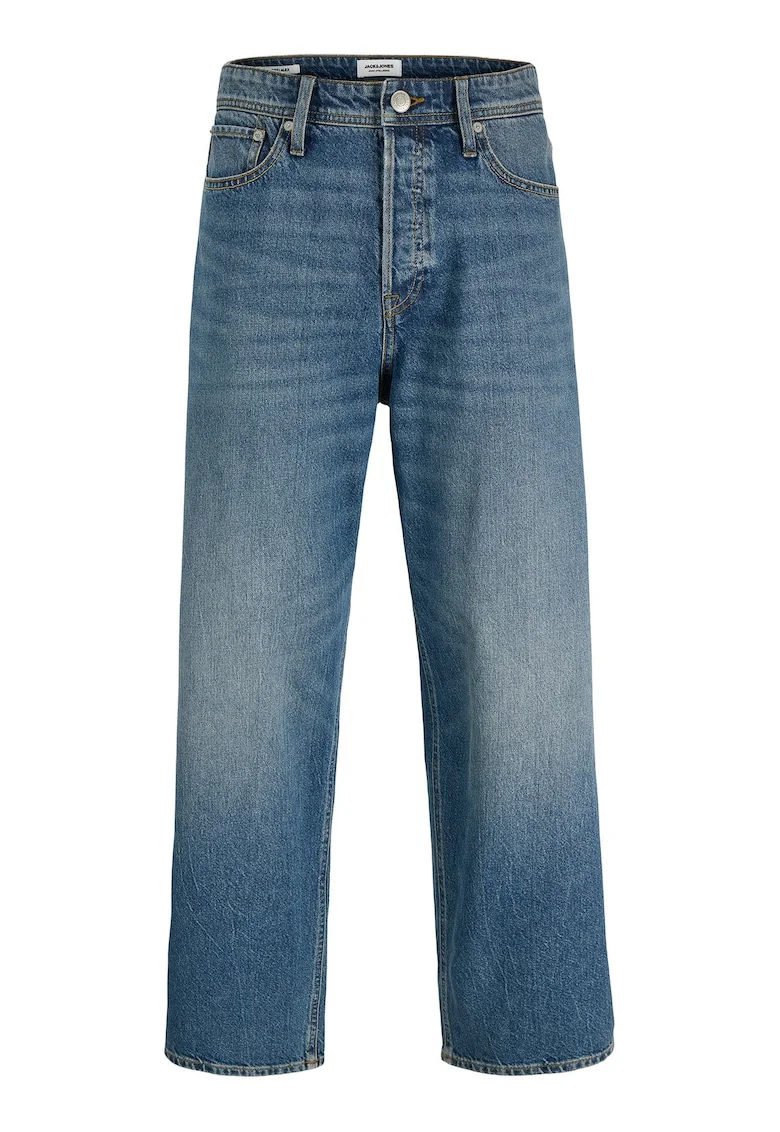 Blugi Jack Jones bumbac albastru, Albastru