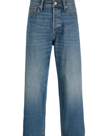Blugi Jack Jones bumbac albastru, Albastru