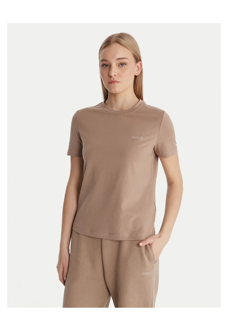 Tricou dama  bumbac/elastan, bej