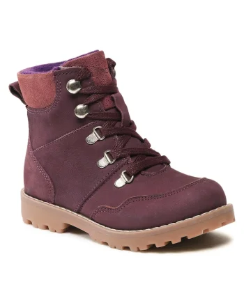 Ghete fete,  piele naturala, violet,