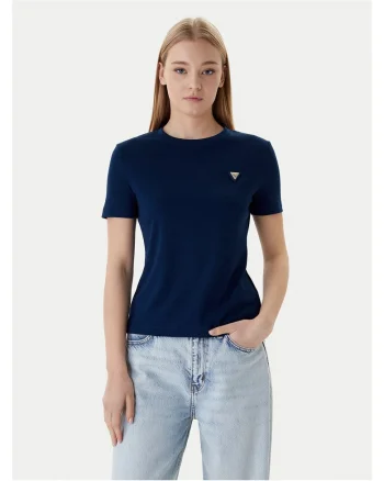 Tricou dama,  bleumarin, bumbac/modal/elastan