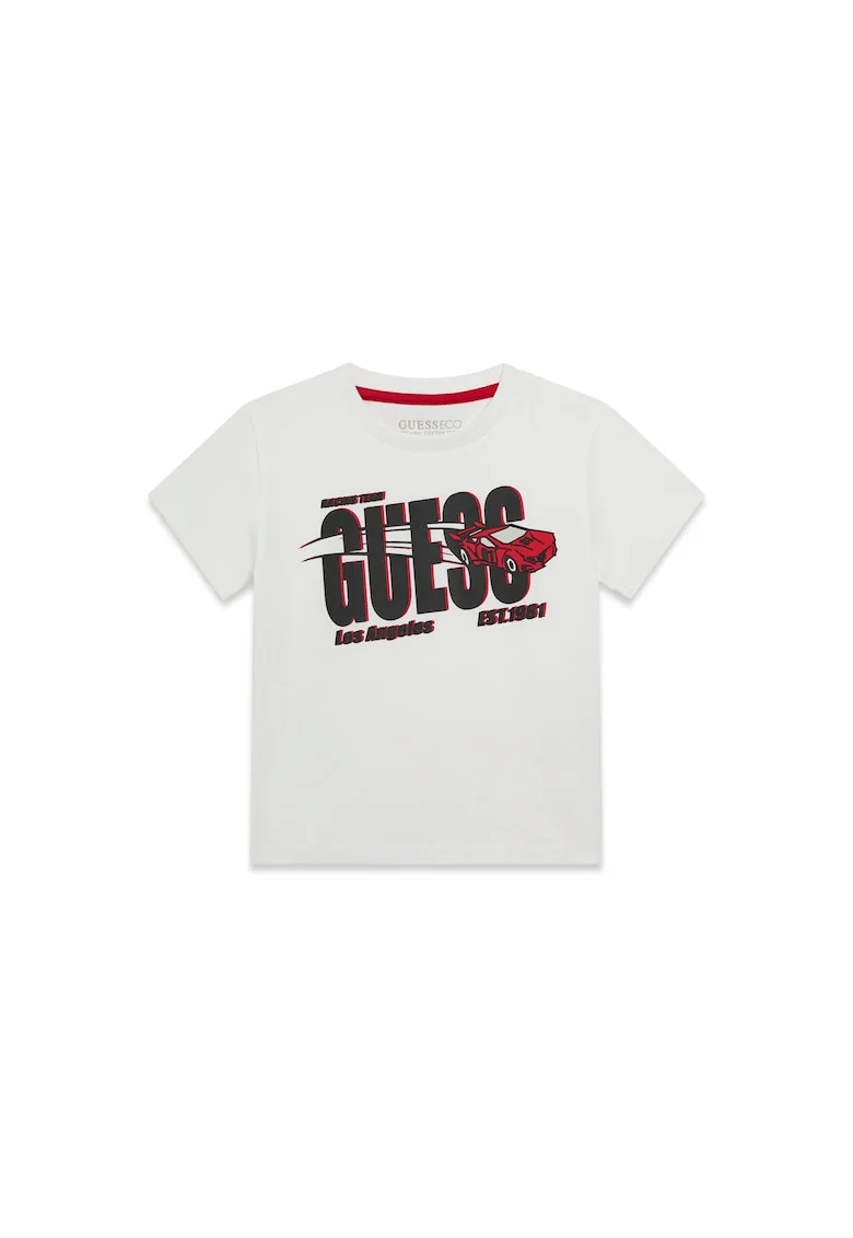 Tricou copii, bumbac organic, alb, Alb
