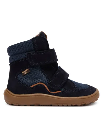 Cizme copii,  piele naturala, albastru, velcro,