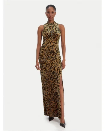 Rochie de seara,  poliester, fermoar, bej