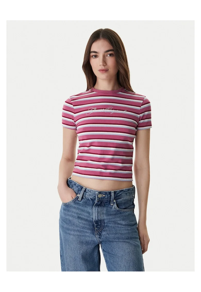 Tricou dama  Bumbac/Elastan, Roz