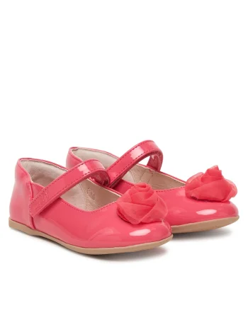 Pantofi copii,  velcro, rosu, piele ecologica