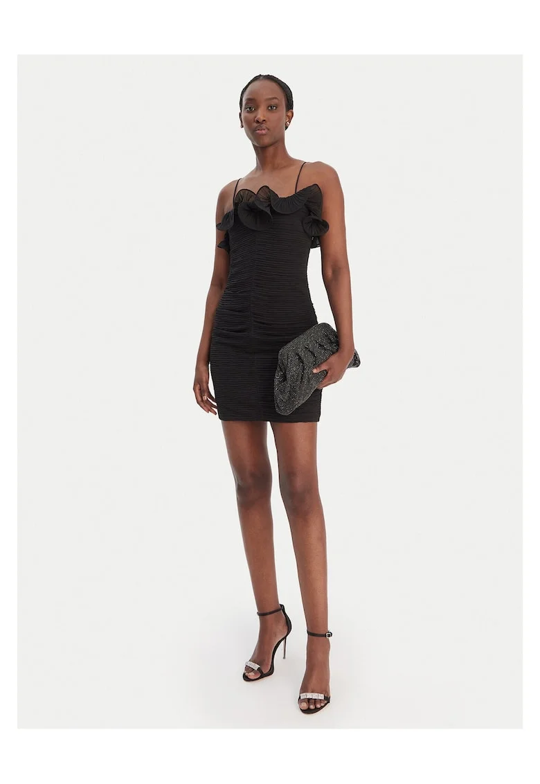 Rochie de cocktail,  poliester, negru