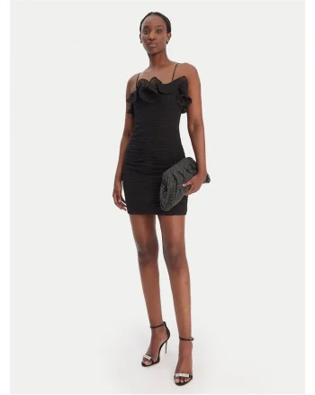 Rochie de cocktail,  poliester, negru