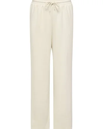 Pantaloni dama,  trening, poliester, ecru