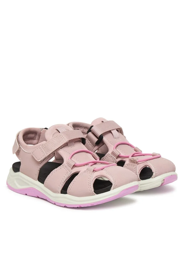 Sandale Fete,  piele ecologica, violet/roz