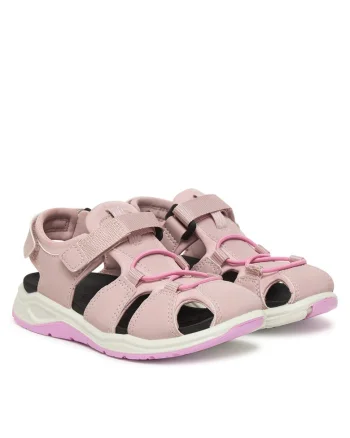 Sandale Fete,  piele ecologica, violet/roz