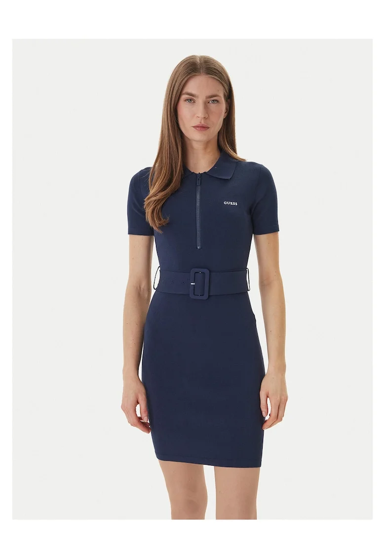 Rochie tricotata,  bleumarin, 44% viscoza
