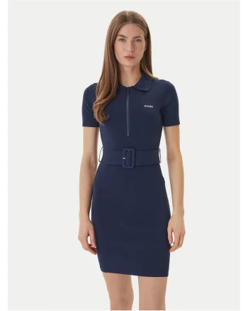 Rochie tricotata,  bleumarin, 44% viscoza