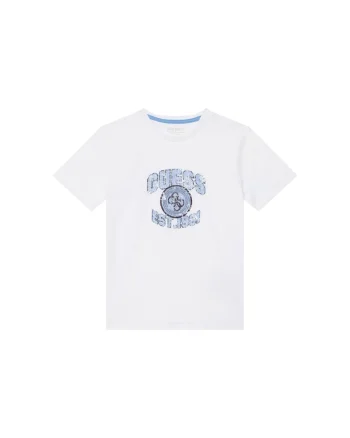 Tricou copii,  din bumbac organic, alb