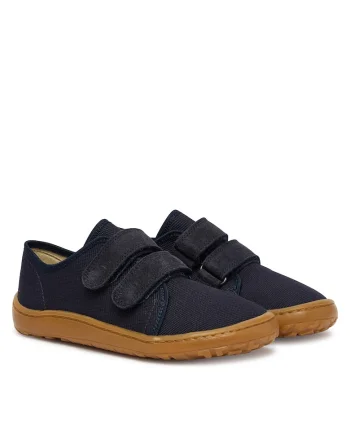 Pantofi copii,  tesatura, albastru, plat