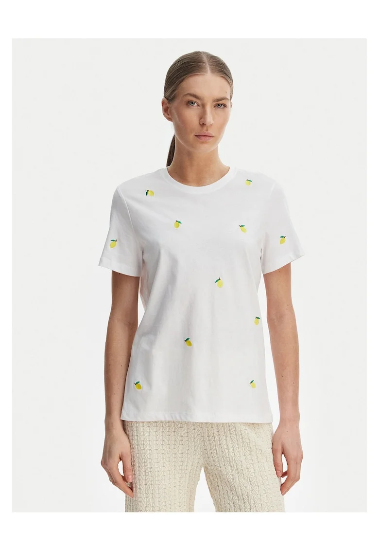 Tricou dama,  bumbac organic, alb