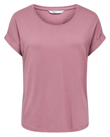 Tricou dama,  viscoza/poliester/elastan, roz