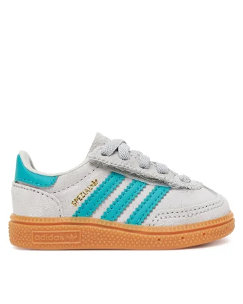 Pantofi sport copii,  Originals, piele intoarsa, gri sistem inchidere Velcro