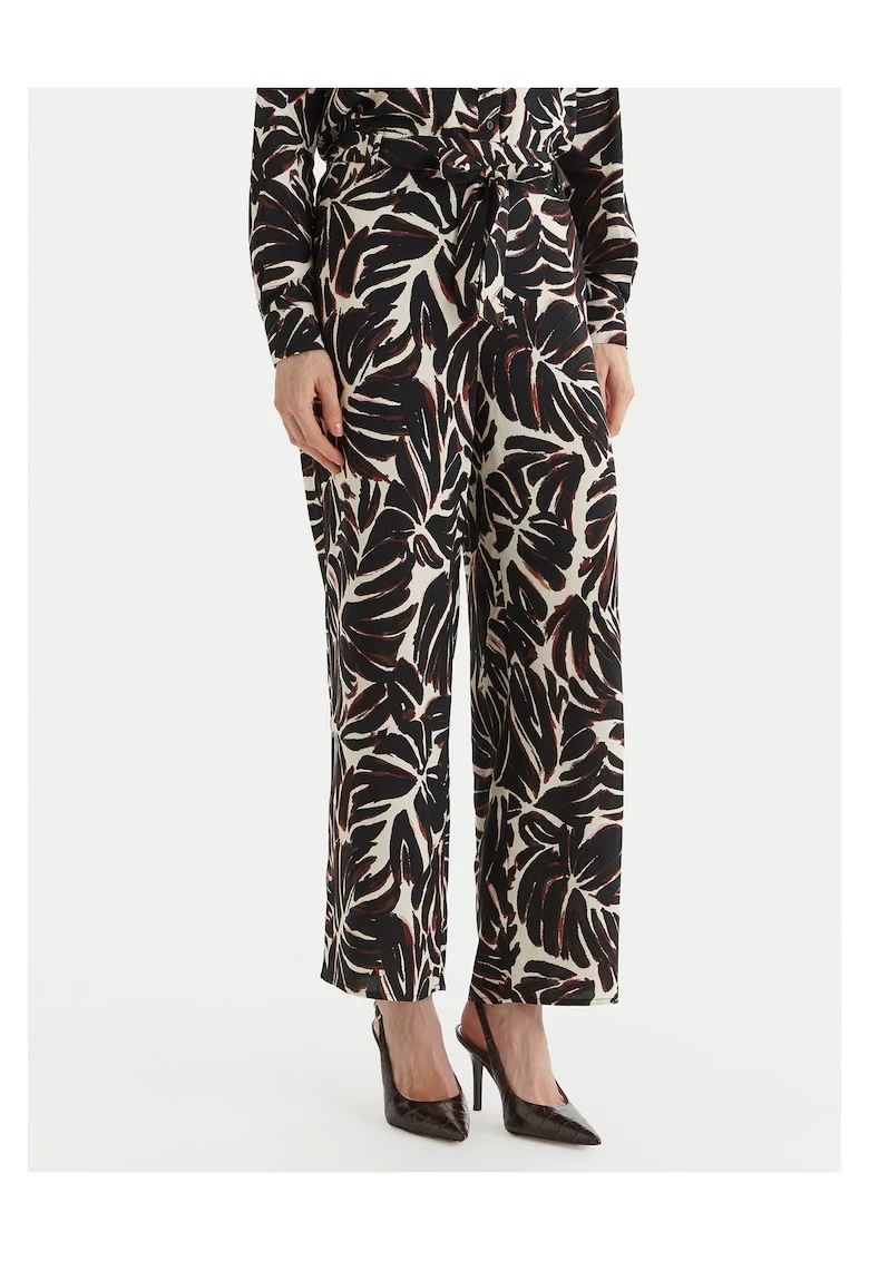 Pantaloni dama,  material viscoza, Negru