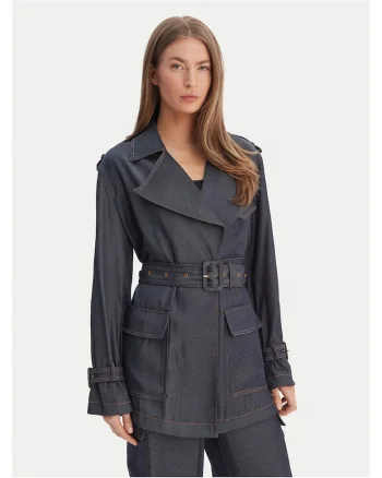 Sacou dama,  bleumarin, 75% poliester, 25% viscoza,